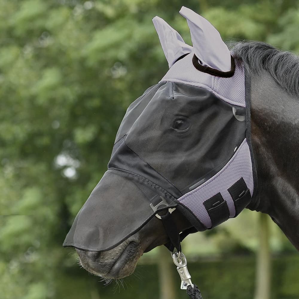 Masque anti-mouches FLY COVER PRO de Busse - gris/noir , ...